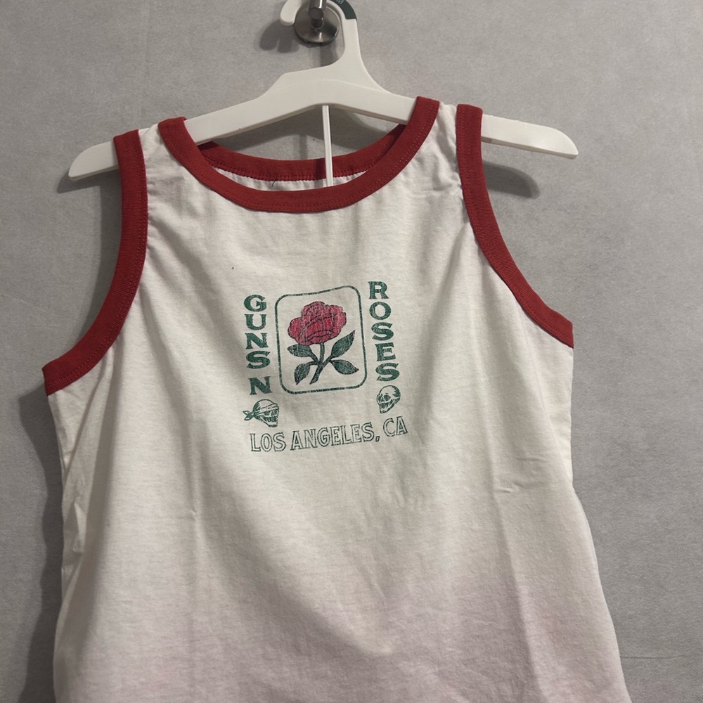Kids Guns and roses White and Red Tank Top and Red sweat shorts size XXL NWT - Picture 3 of 7